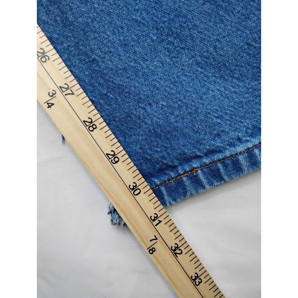 Wrangler 13mwz Men Jeans Classic Blue Denim Straight Leg Size 38x32 Cowboy Cut - Picture 9 of 9